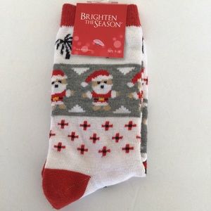 CHRISTMAS DOG SOCKS NWT